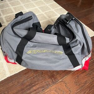 ATOMIC | Gray and Red Duffel Bag